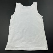 Load image into Gallery viewer, Girls H&amp;M, white stretchy singlet top, FUC, size 7-8,  