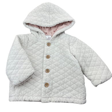 Girls Anko, quilted corduroy cotton jacket / coat, GUC, size 0,  