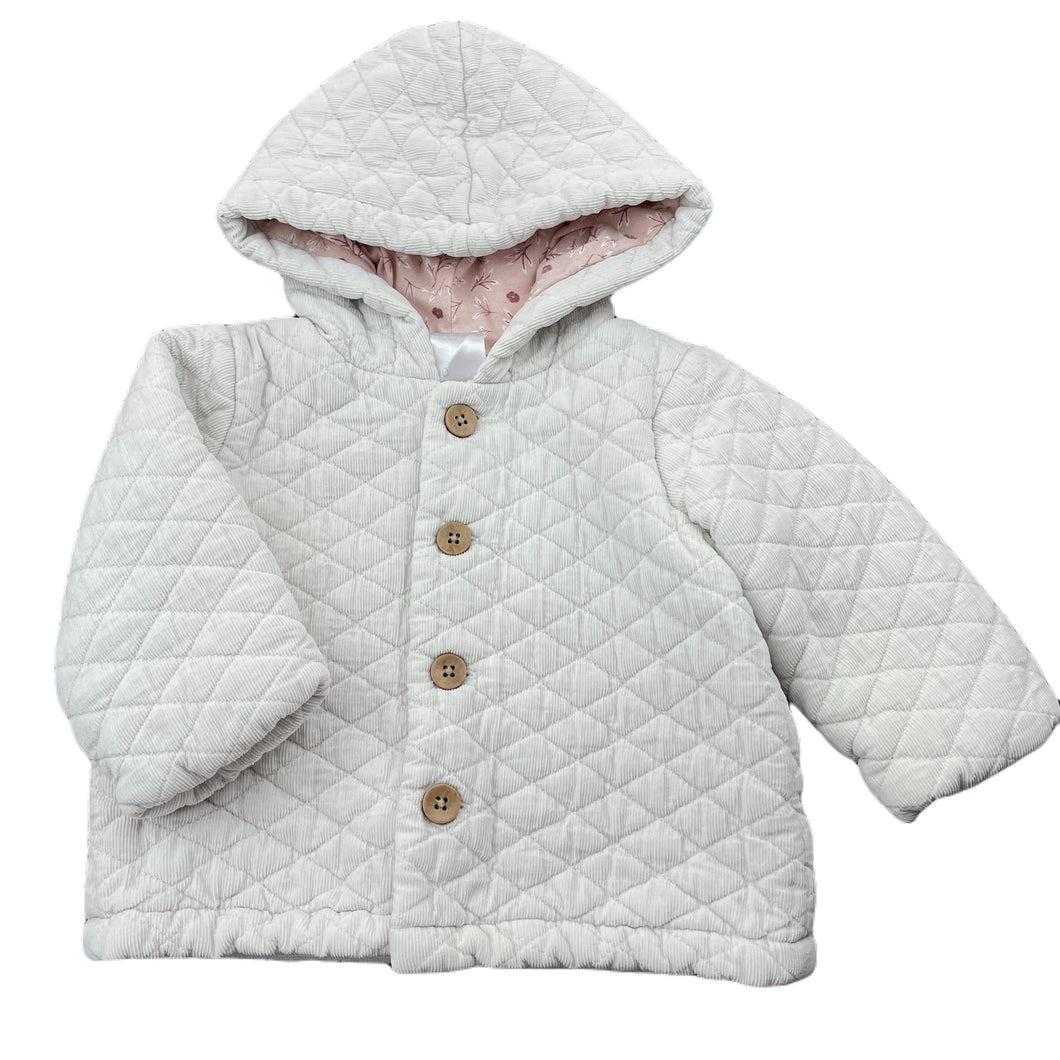 Girls Anko, quilted corduroy cotton jacket / coat, GUC, size 0,  