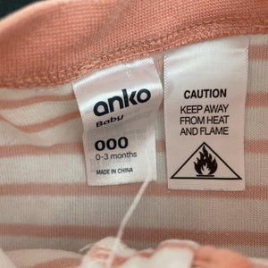 Girls Anko, velour zip coverall / romper, FUC, size 000,  