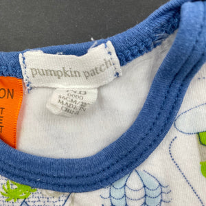 Boys Pumpkin Patch, cotton bodysuit / romper, GUC, size 0000,  