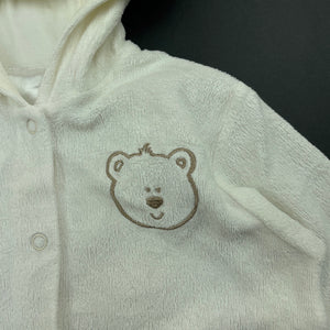 unisex Target, velour hooded long sleeve top, poppers, GUC, size 0,  