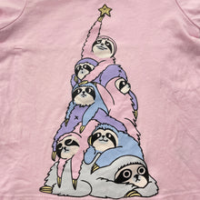 Load image into Gallery viewer, Girls Peter Alexander, huebeucket cotton pyjama top, sloths, GUC, size 1,  