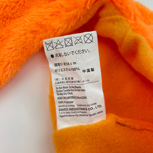 unisex orange, fleece Halloween / pumpkin hat, EUC, size 7-10,  