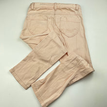 Load image into Gallery viewer, Girls KIABI, slim fit soft feel stretch cotton pants, adjustable, Inside leg: 51.5cm, FUC, size 6,  