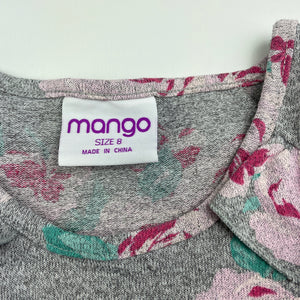 Girls Mango, floral lightweight knit dress, GUC, size 8, L: 66cm
