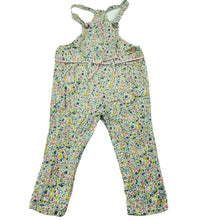 Load image into Gallery viewer, Girls Zara, lightweight floral cotton overalls, GUC, size 0,  