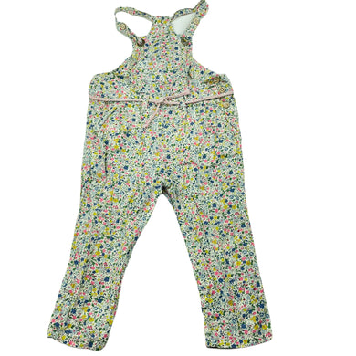 Girls Zara, lightweight floral cotton overalls, GUC, size 0,  