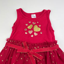 Load image into Gallery viewer, Girls Target, red tulle party dress, GUC, size 1, L: 45cm