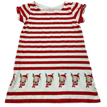 Load image into Gallery viewer, Girls Mango, striped stretchy Christmas dress, EUC, size 2, L: 46cm