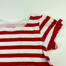 Load image into Gallery viewer, Girls Mango, striped stretchy Christmas dress, EUC, size 2, L: 46cm