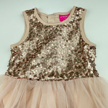 Load image into Gallery viewer, Girls Cinnamon Girl, lined tulle &amp; sequin party dress, GUC, size 2, L: 49cm