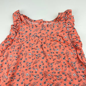 Girls Matalan, lightweight floral summer dress, GUC, size 2-3, L: 47cm