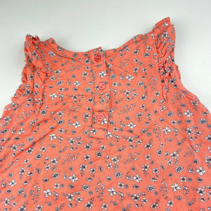 Girls Matalan, lightweight floral summer dress, GUC, size 2-3, L: 47cm