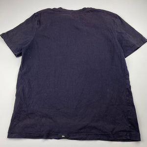 Boys Cotton On, navy cotton t-shirt / top, wash fade, FUC, size 10,  