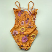 Load image into Gallery viewer, Girls Cotton On, orange floral swim one-piece, GUC, size 2,  