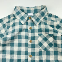 Load image into Gallery viewer, Boys Anko, checked soft feel long sleeve shirt, EUC, size 2,  