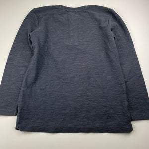 Boys Target, grey long sleeve henley top, EUC, size 9,  