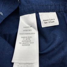 Load image into Gallery viewer, Boys Carters, navy lightweight cotton long sleeve shirt, GUC, size 2,  