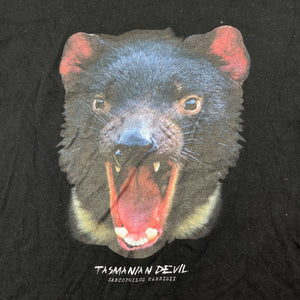 unisex Southern Habitat, black cotton t-shirt / top, Tasmanian Devil, EUC, size 8,  