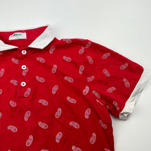 Load image into Gallery viewer, Boys Alfaberry, red stretchy polo shirt top, EUC, size 8,  