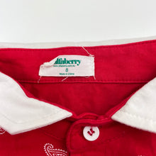 Load image into Gallery viewer, Boys Alfaberry, red stretchy polo shirt top, EUC, size 8,  
