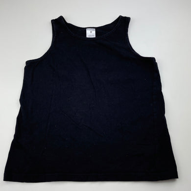 Girls Target, black cotton singlet / tank top, GUC, size 9,  