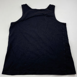 Girls Target, black cotton singlet / tank top, GUC, size 9,  