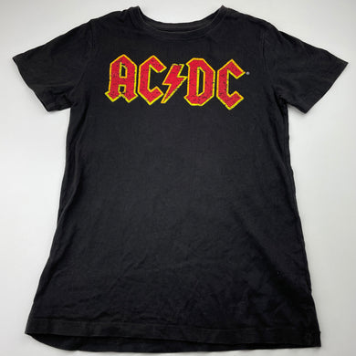 Boys ACDC, grey cotton t-shirt / top, GUC, size 10,  