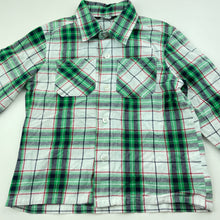 Load image into Gallery viewer, Boys George, checked cotton long sleeve shirt, FUC, size 2,  
