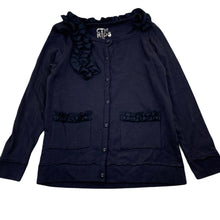 Load image into Gallery viewer, Girls Cotton On, navy cotton long sleeve top, GUC, size 7,  