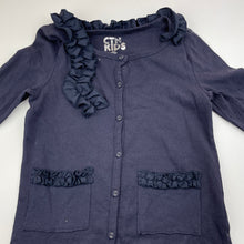 Load image into Gallery viewer, Girls Cotton On, navy cotton long sleeve top, GUC, size 7,  