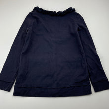 Load image into Gallery viewer, Girls Cotton On, navy cotton long sleeve top, GUC, size 7,  