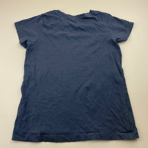 Girls Anko, blue cotton t-shirt / top, GUC, size 8,  