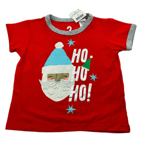 unisex Cotton On, Christmas soft feel pyjama t-shirt / top, NEW, size 2,  