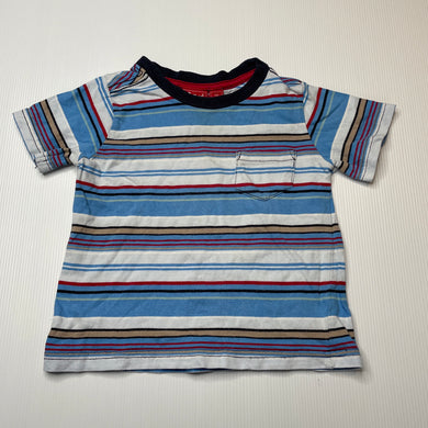 Boys Sprout, striped cotton t-shirt / top, FUC, size 1,  