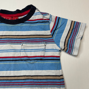 Boys Sprout, striped cotton t-shirt / top, FUC, size 1,  