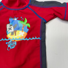 Load image into Gallery viewer, Boys BRIGHT BOTS, all-in-one rashie suit, GUC, size 00,  