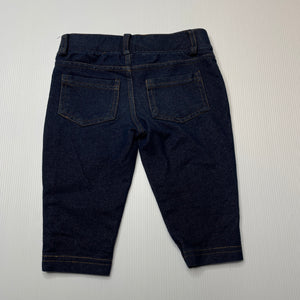 Girls Target, stretchy cropped leggings, elasticated, Inside leg: 20cm, GUC, size 2,  