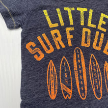 Load image into Gallery viewer, Boys Next, navy marle t-shirt / top, surf, GUC, size 2-3,  