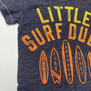 Boys Next, navy marle t-shirt / top, surf, GUC, size 2-3,  