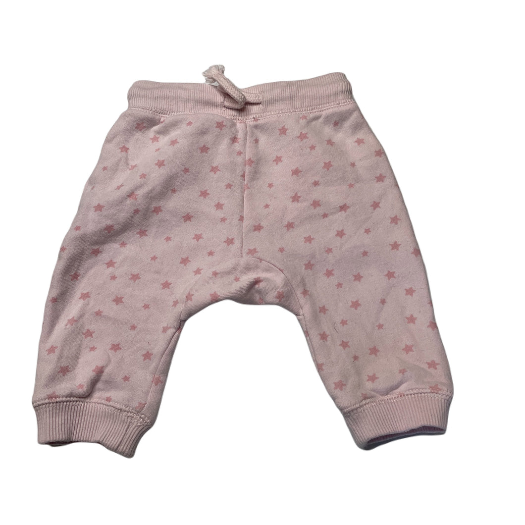 Girls Sprout, pink fleece lined pants, elasticated, GUC, size 000,  