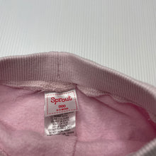 Load image into Gallery viewer, Girls Sprout, pink fleece lined pants, elasticated, GUC, size 000,  