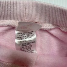 Load image into Gallery viewer, Girls Sprout, pink fleece lined pants, elasticated, GUC, size 000,  