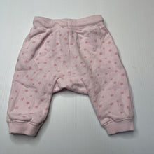 Load image into Gallery viewer, Girls Sprout, pink fleece lined pants, elasticated, GUC, size 000,  