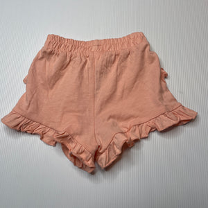 Girls Dymples, lightweight organic cotton shorts, elasticated, EUC, size 000,  