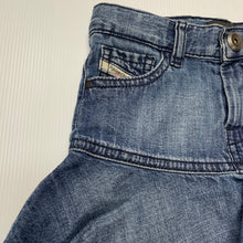 Load image into Gallery viewer, Girls DIESEL, blue denim skirt, adjustable, L: 22.5cm, EUC, size 0,  