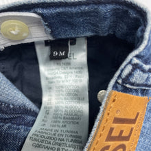 Load image into Gallery viewer, Girls DIESEL, blue denim skirt, adjustable, L: 22.5cm, EUC, size 0,  