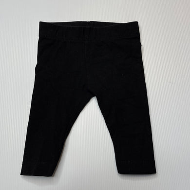 Girls Anko, black stretchy leggings / bottoms, GUC, size 000,  