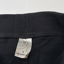 Load image into Gallery viewer, Girls Target, black cotton pants, elasticated, Inside leg: 31cm, EUC, size 1,  